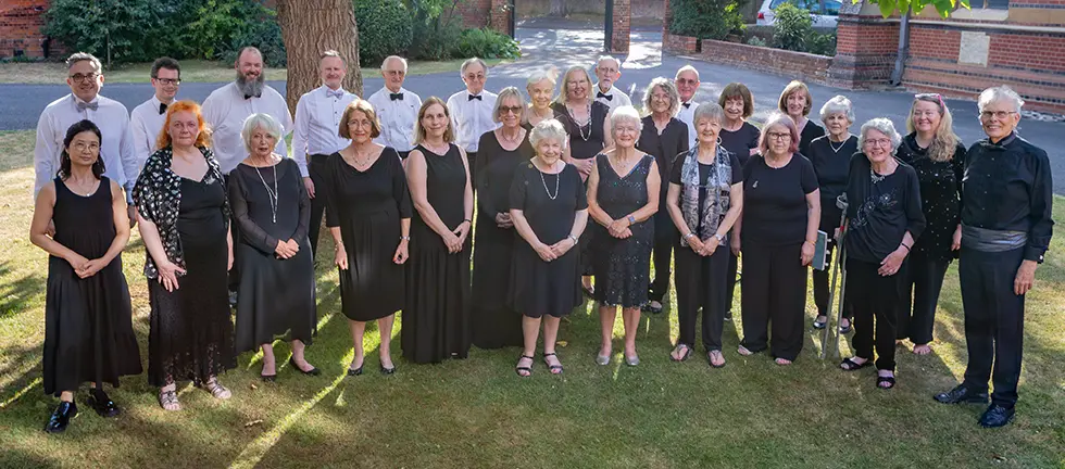 Click to open full-res photo in new window Photograph of the members of Renaissance Voices choir